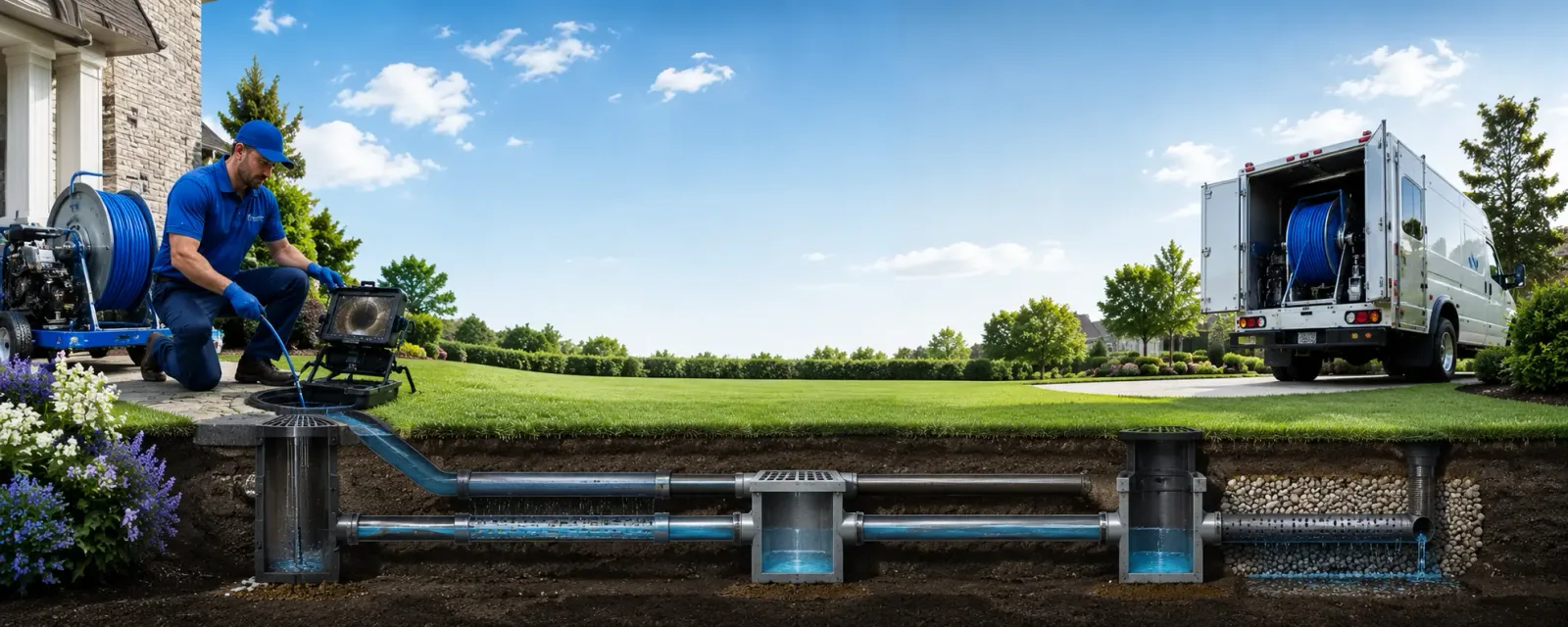 Outdoor drain cleaning information for Levittown, PA